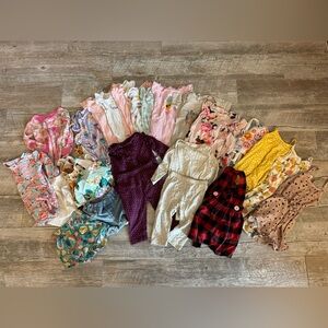 Baby Girl 6-12 Month Clothes Bundle- 25+ Pieces (List in Description)